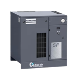 Thumbnail of Atlas Copco SF Mono Oil-Free Air Compressor-grey, front facing unit with white logo